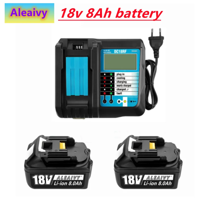 

The 8.0Ah BL1860 that replaces Makita 18V lithium ion battery is compatible with Makita 18V BL1850 1840 1830 cordless power tool