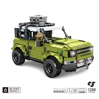 114 scale technics city suv land defender rover car building block assembly vehicle model bricks toys collection for gifts