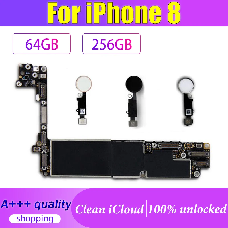 Оригинальная Замена материнской платы для iPhone 8 материнская плата Бесплатный iCloud