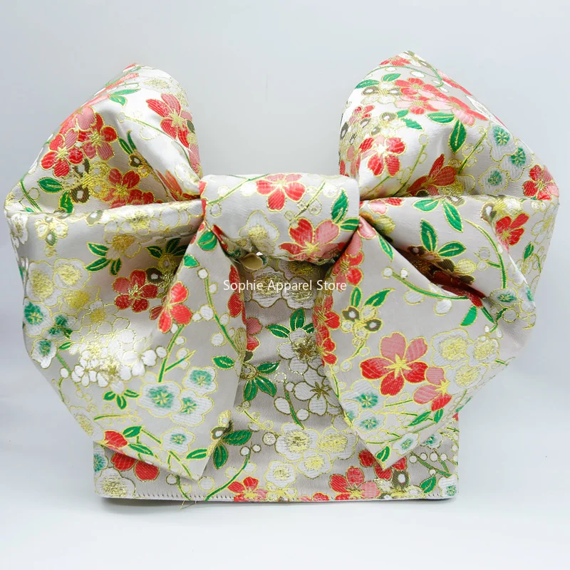 Традиционное кимоно в японском стиле юката пояс Оби Женский цветочный принт с