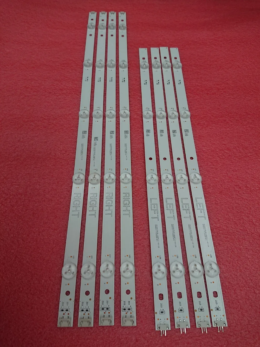 Новый комплект 8 шт. светодиодный подсветка полосы для LG 49UJ630V 49LJ5500 NC490DUE-AAFX1-41CA