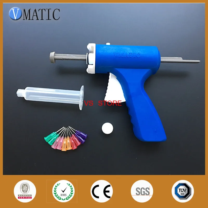 Free Shipping 30Cc/Ml Manual Epoxy Adhesive Caulking Gun With Syringe & Needles | Инструменты
