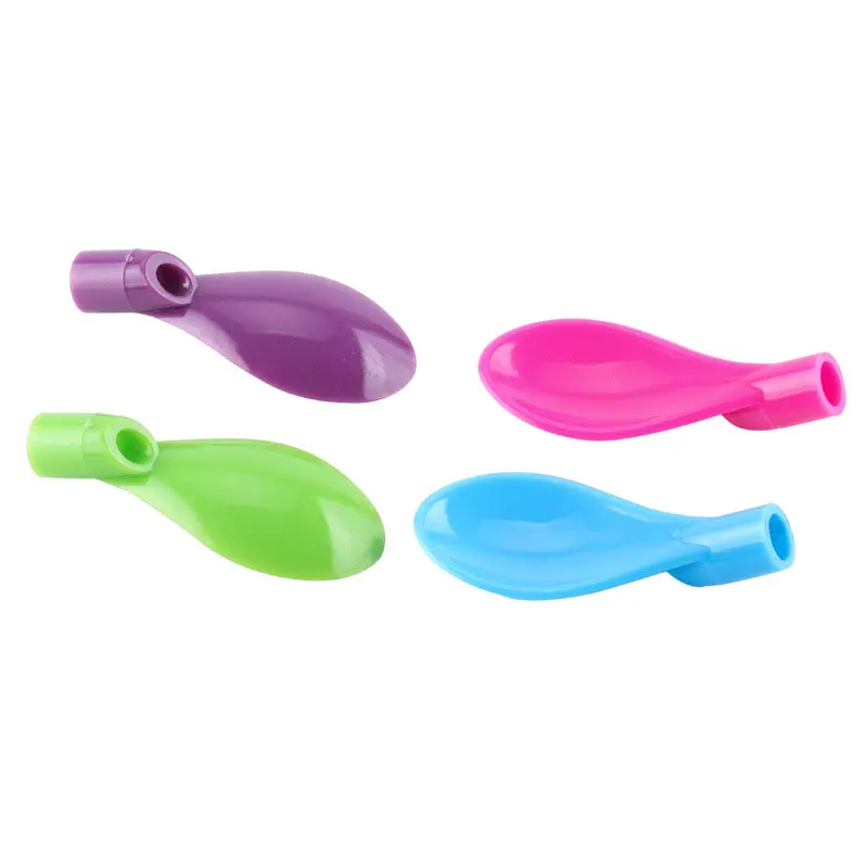 Пластиковые соломинки для питья ложка красочные одноразовые чайные инструменты