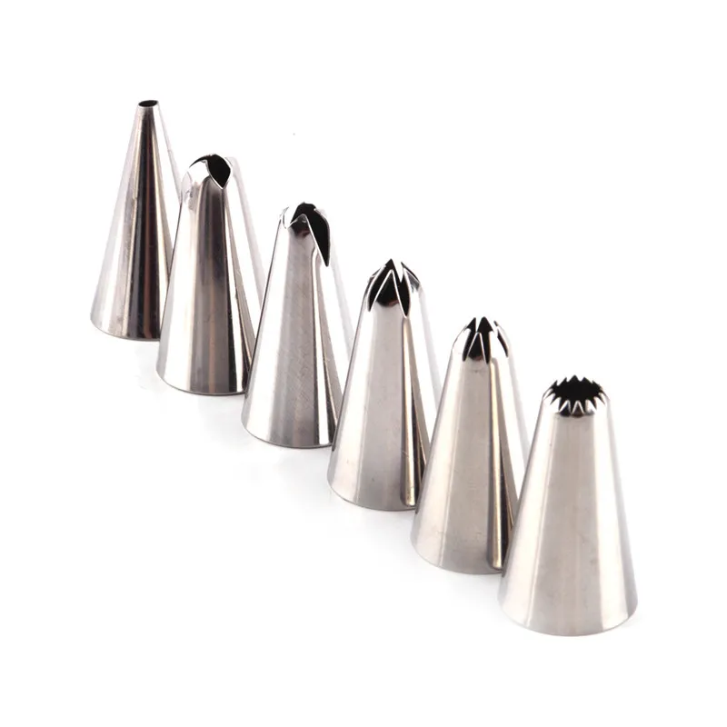 Металлический 6 шт./компл. декоратор для десерта DIY из нержавеющей стали глазурь