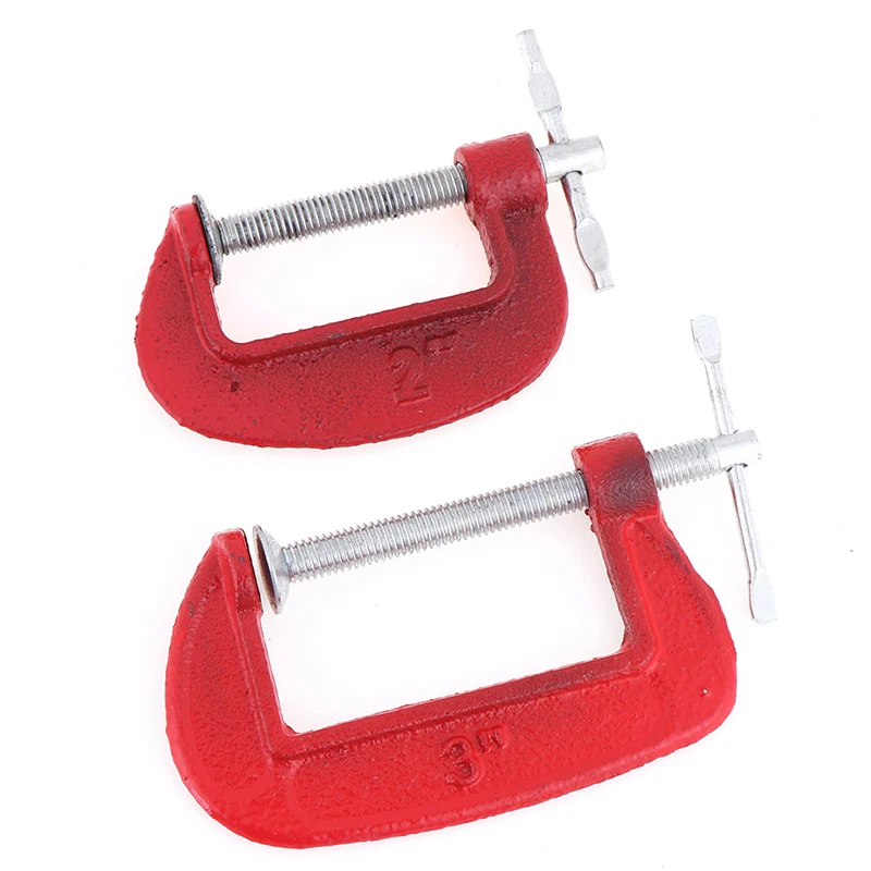 1 шт Высокое качество Регулировка Heavy Duty G зажим 2/3 дюймов C/W мягкие челюсти колодки