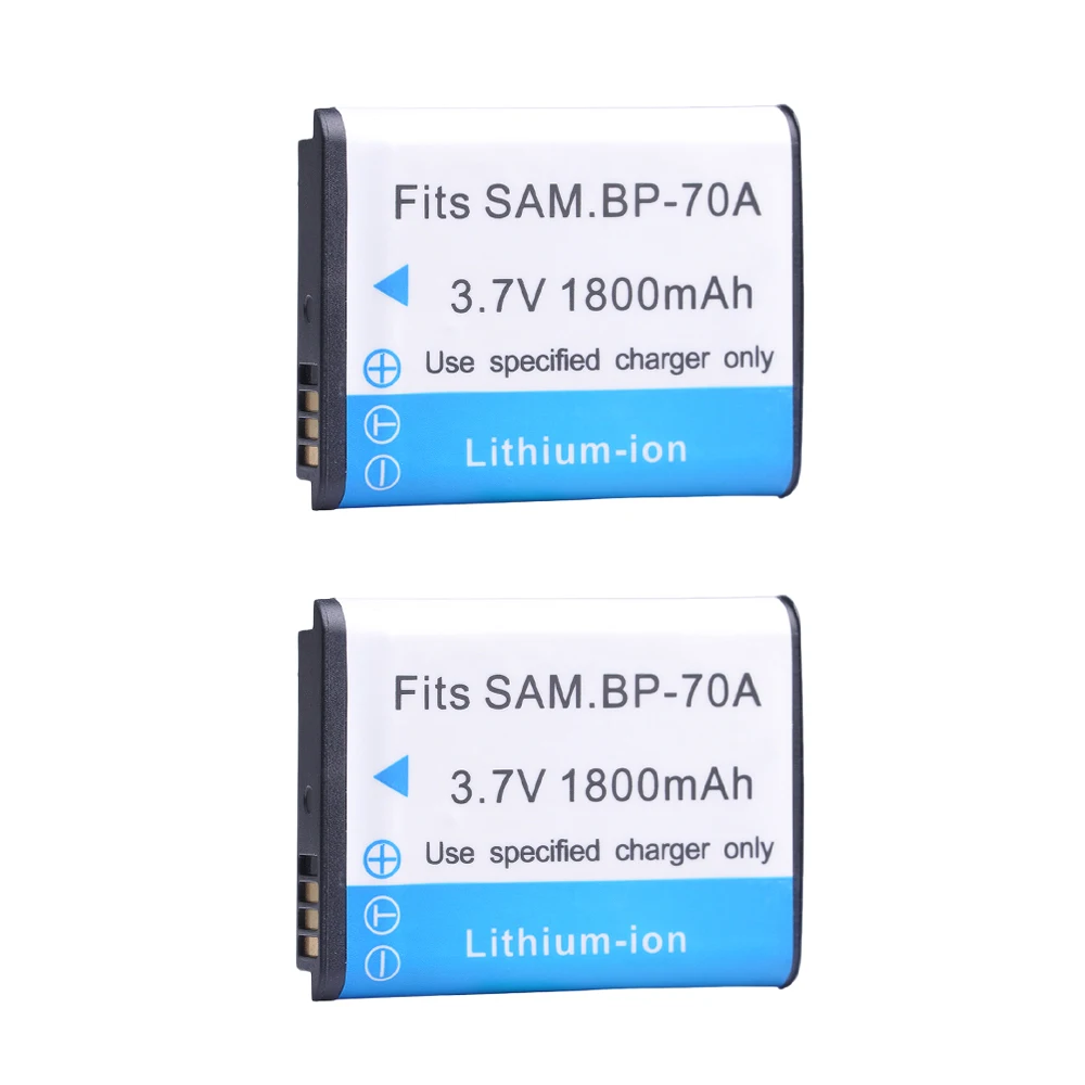 3 шт. 1800 мАч BP 70A BP70A аккумуляторная батарея для Samsung ES65 ES70 ES71 ES73 ES74 TL105 TL110 PL100 SL50 SL600