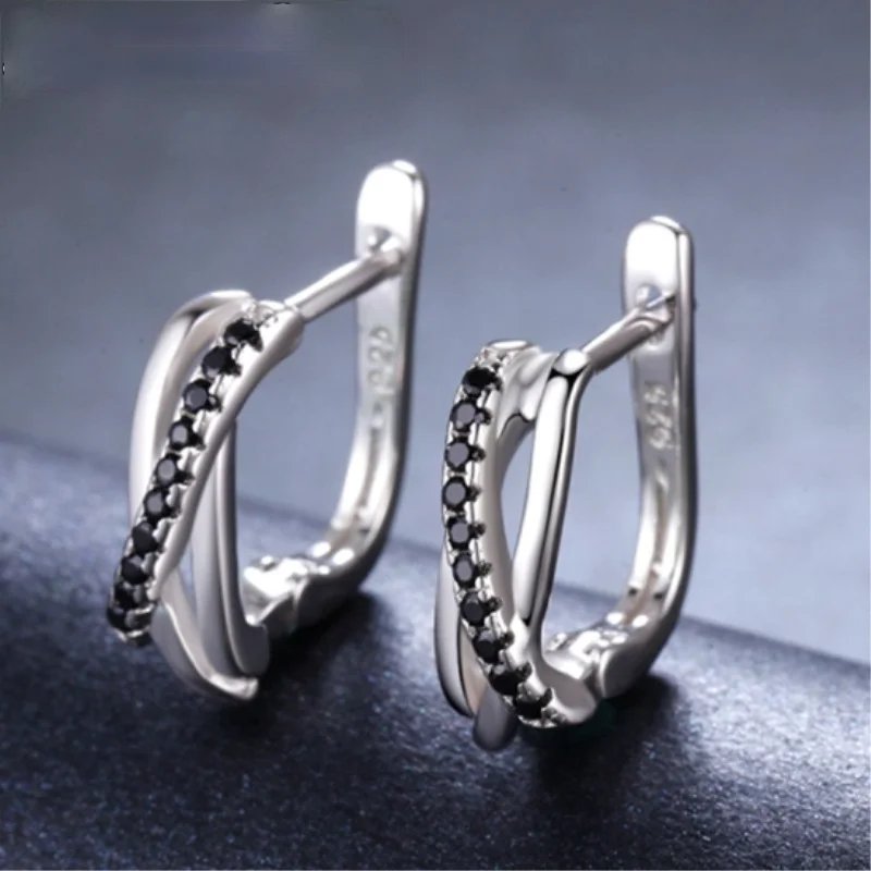 

Black Earings Fashion Jewelry 2021 Earrings Black Stone Cross Drop Earrings Women Earrings Black Earrings Gothic Accessories