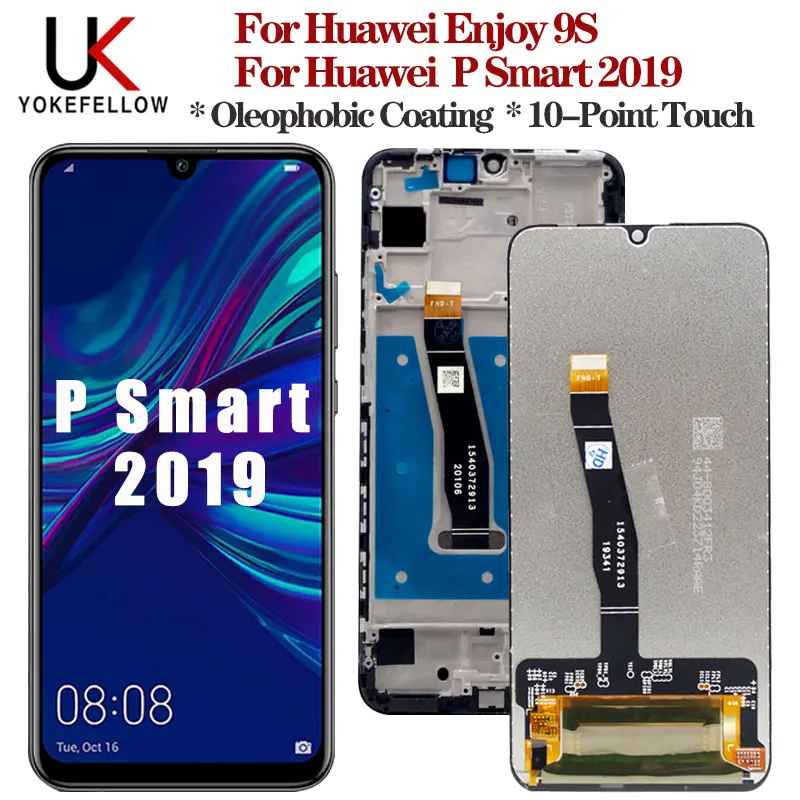 ЖК дисплей для Huawei P Smart 2019 и дигитайзер сенсорного экрана Enjoy 9s сменный экран