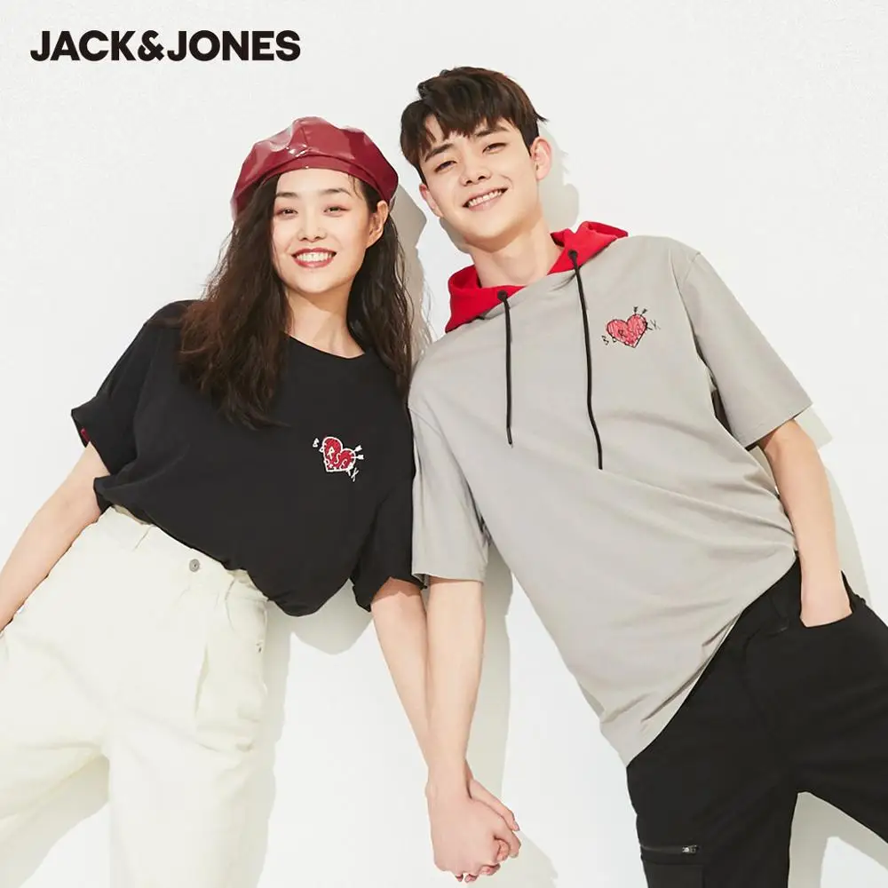 JackJones Men's 100% Cotton Round Neckline Short-sleeved T-shirt| 220101585 | Мужская одежда