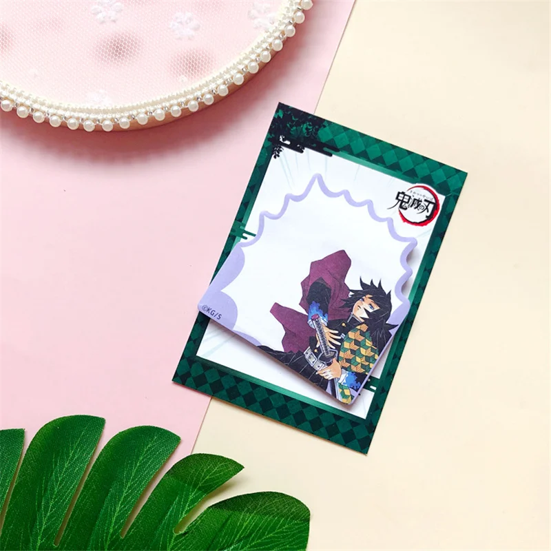 Anime Demon Slayer Cosplay Sticky Note Kimetsu No Yaiba Tanjirou Kamado Paper Desktop Decoration Collection Gift for Students