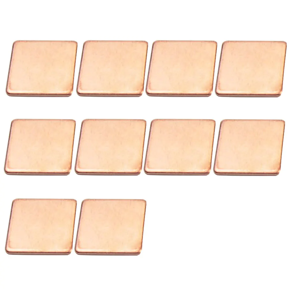 

10pcs Dissipation CPU Thermal Pad Copper Shim Sheet Heat Sink GPU Smooth Computer Cooler Mini Graphics Card Laptop