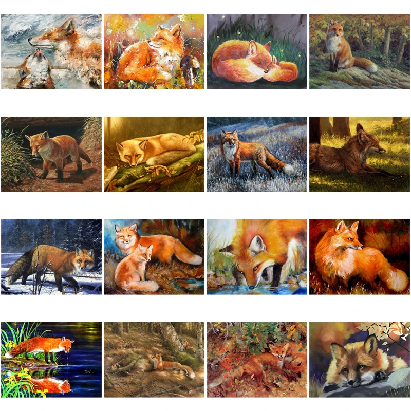 

Diy Diamond Painting Full Diamond Square Round 5D Gift Firefly Inside Fox Home Decoration Cross Stitch Kit