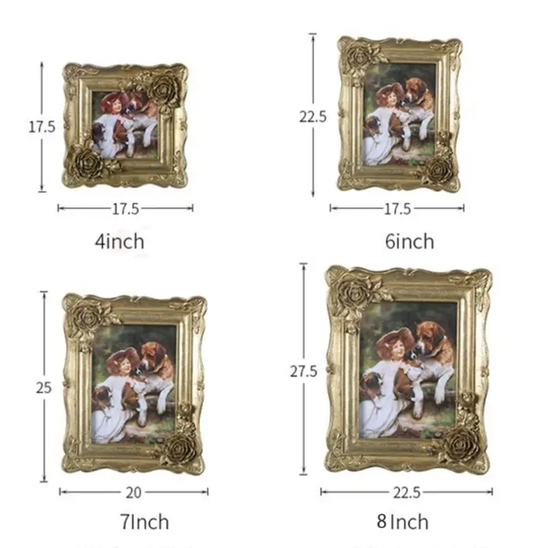 

European large photo frame square oil painting frame wedding props classical KTV X4YD