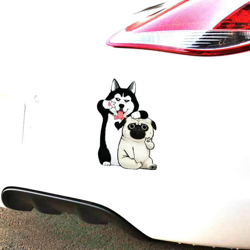 Забавные автомобильные аксессуары Pet Husky наклейки корпус топливный бак крышка