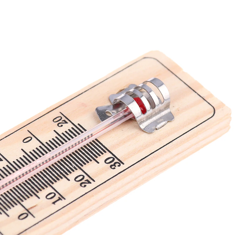 

1pc Wood Thermometers Practical Garden Office Garage Indoor Wall Temperature Logger Wall-mounted Direct Reading Type