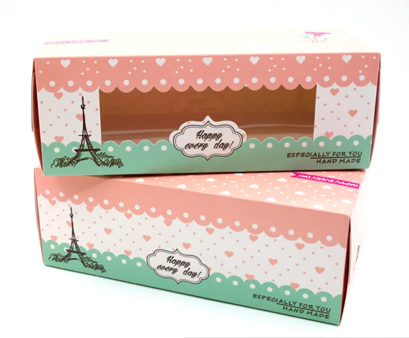 Упаковочная бумажная коробка для хлебобулочных изделий С Вырезанным окном