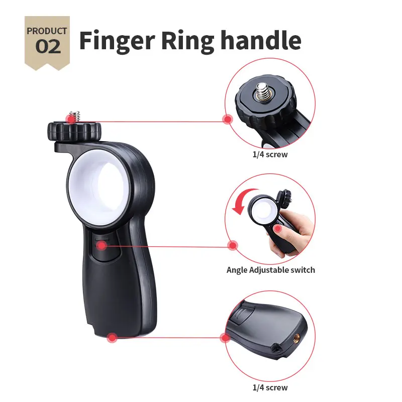 Смартфон Vlog Setup Handle Grip регулируемое крепление для телефона с холодным башмаком