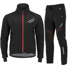 Велосипедная куртка ROCKBROS, теплая ветрозащитная флисовая термокуртка, светоотражающая, для мужчин и женщин, зима