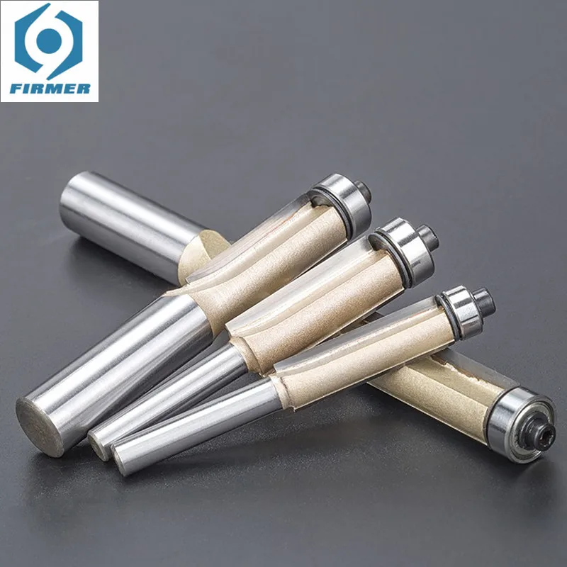 

Trim Router Bit With Top Bearing Carbide Straight Milling Cutters Woodworking Tools frez do drewna