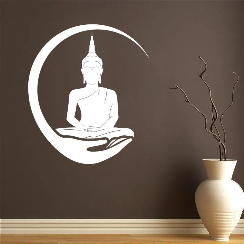 

Vinyl Wall Sticker Buddha Chakra Mandala Mantra Meditation Home Art Deco Yoga Room Decoration Sticker Mural DW6411