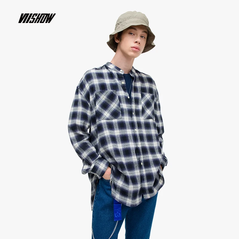 Viishow Streetwear Men Shirt Brand Casual Plaid Clothing Camisa Hombre 2019 New Cotton Long Sleeve Shirts CC1633191 |