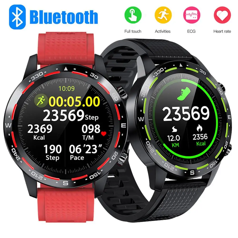 Круглый сенсорный экран Bluetooth Смарт-часы спортивный фитнес-трекер Браслет SMS