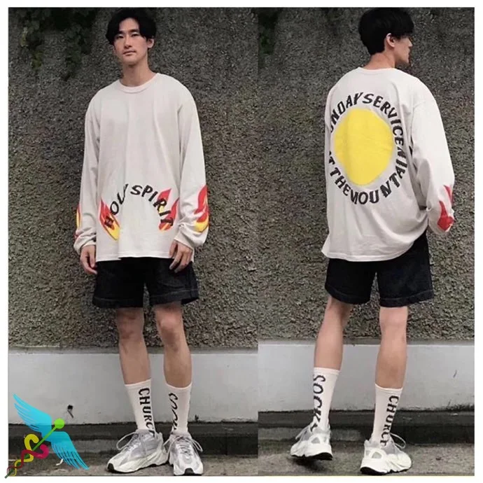 

HOLY SPIRIT Hoodie Fashion Hip Hop Sunday Service AT THE MOUNTAIN Sweatshirts Kanye West Hoodies Full Casual Streetwear Pullover