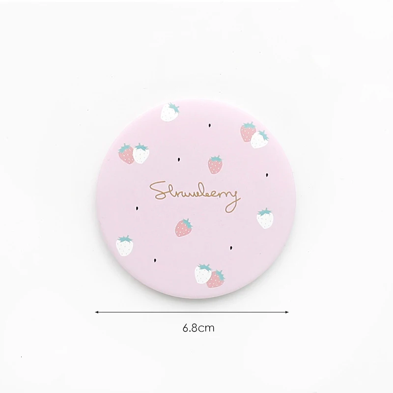 1 шт. модный мультяшный анти-вал Draagbare Kleine Spiegel Leuke Meisjes Make-upspiegel Pocket Spiegel Voor косметические инструменты