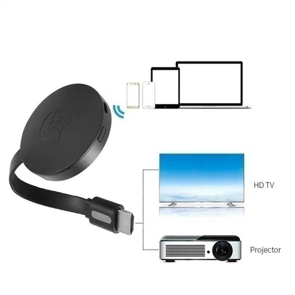 WiFi беспроводной адаптер HDMI Портативный ТВ приемник 2 4G 1080P Airplay ключ Miracast