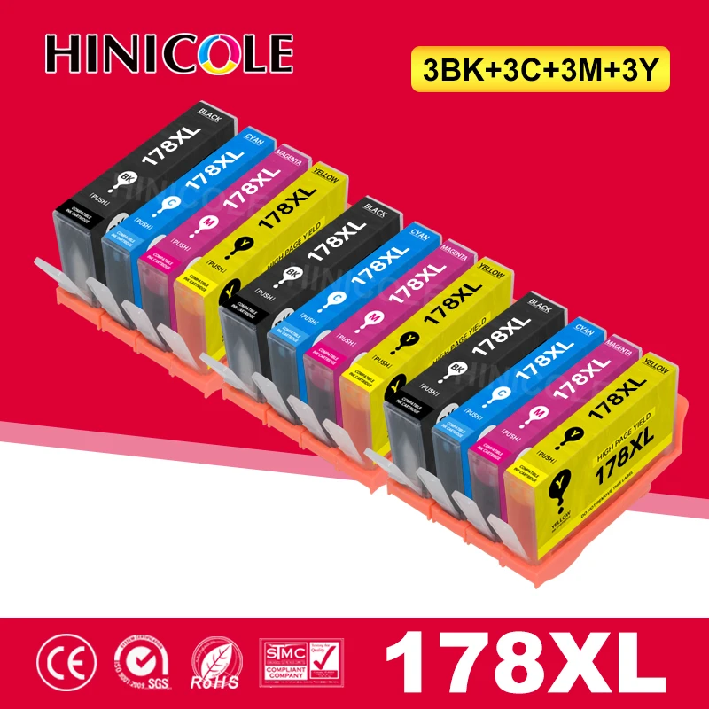 Чернильный картридж HINICOLE совместим с HP 178 178XL Photosmart 5510 5511 5512 5514 5515 5520 6510 6512 6515 6520 |