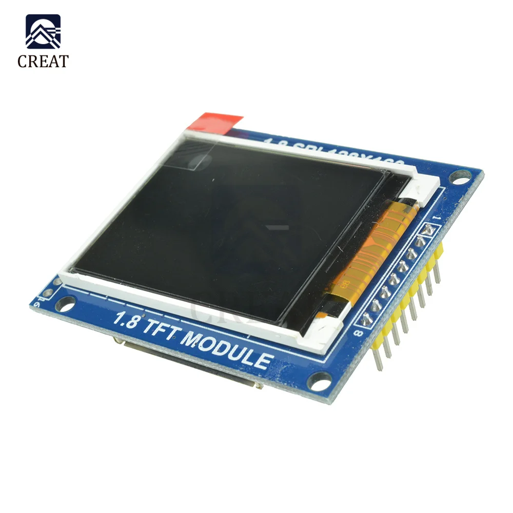 Mini 1.8 Inch Serial SPI TFT LCD Module Display with PCB Adapter IC 128x160 Dot Matrix 3.3V 5V IO Inerface Cmmpatible 1602 5110 |