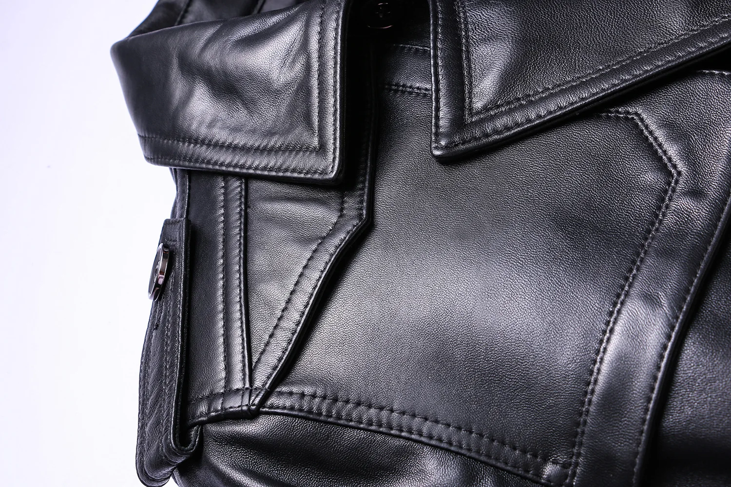 

Spring and autumn men's fat plus size leather suit men's middle-aged business leisure suit coat