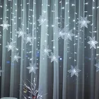 Рождественское украшение, светодиодная лампа, Рождественская сказочная гирлянда, гирлянда для дома, комнаты, праздника вечерние, Новогоднее украшение
