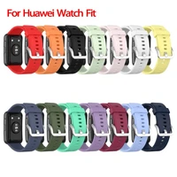 new sport silicone watch strap for huawei watch fit original smartwatch band replacement for huawei watch fit wristband bracelet