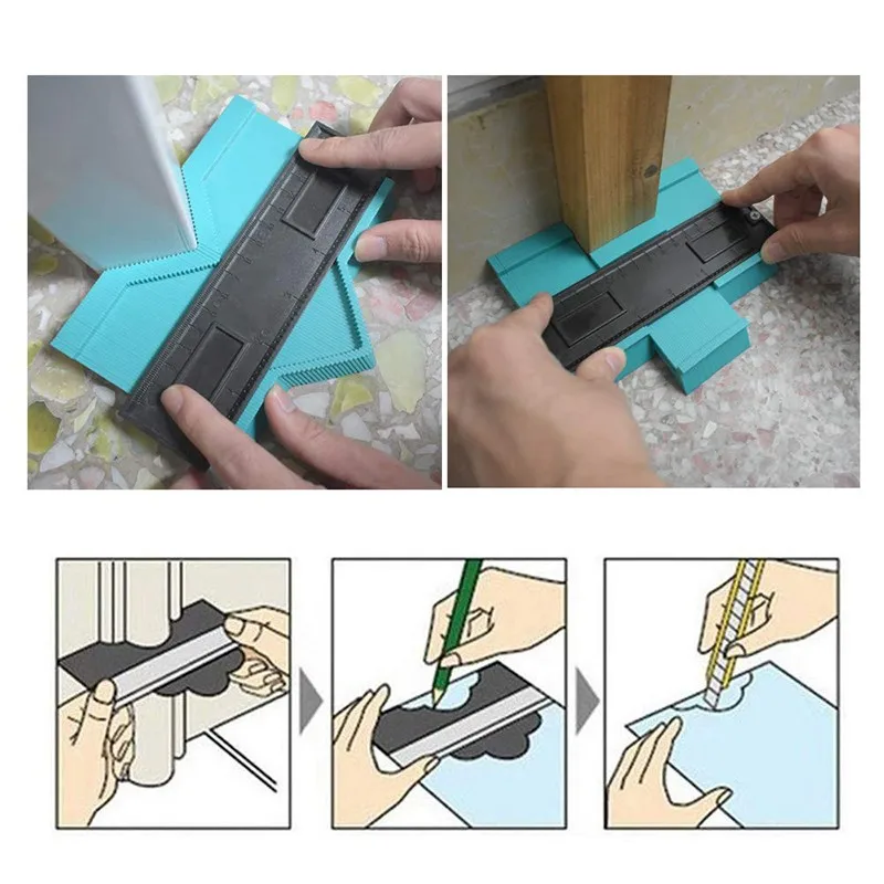 Контурный измеритель линейка контурный плотник инструмент шаблоны для