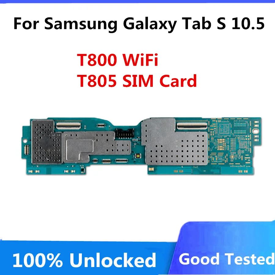 Заводская разблокированная материнская плата для Samsung Galaxy Tab S 10 5 T800 T805 с полным