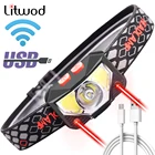 Сенсор светодиодные фары XP-G Q5 встроенный Батарея на голову Фонарь лампы для передних фар фары бег Водонепроницаемый Белого красного цвета C02