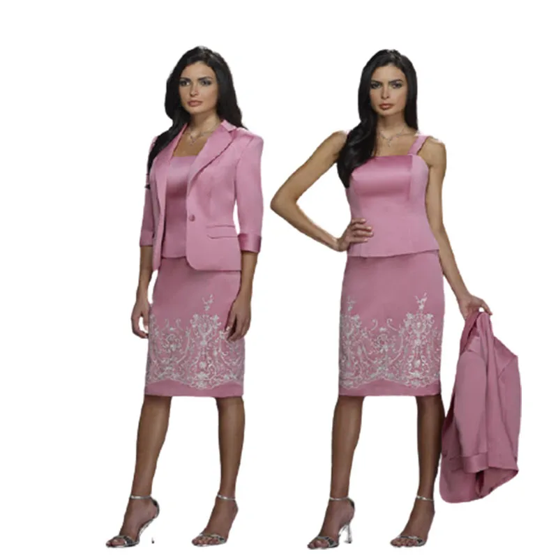 

New strap sheath train taffta Mother of-the Bride party Dress M-040