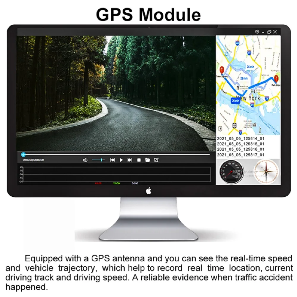 Новый Автомобильный видеорегистратор 4K с GPS Wi Fi зеркало заднего вида 12 дюймов 2160P
