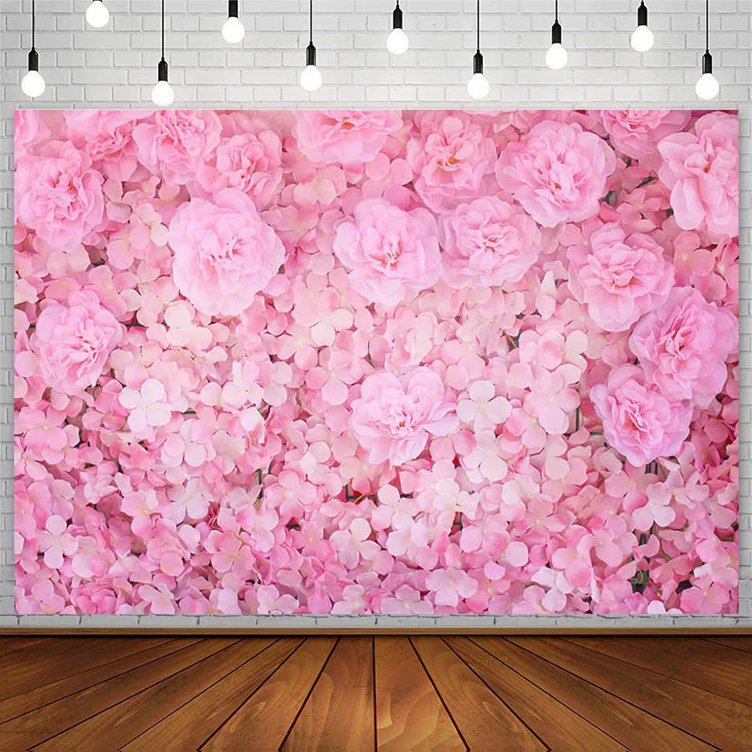 

Фон Avezano для свадебной фотосъемки с изображением розовых цветов для романтической фотосъемки в студии