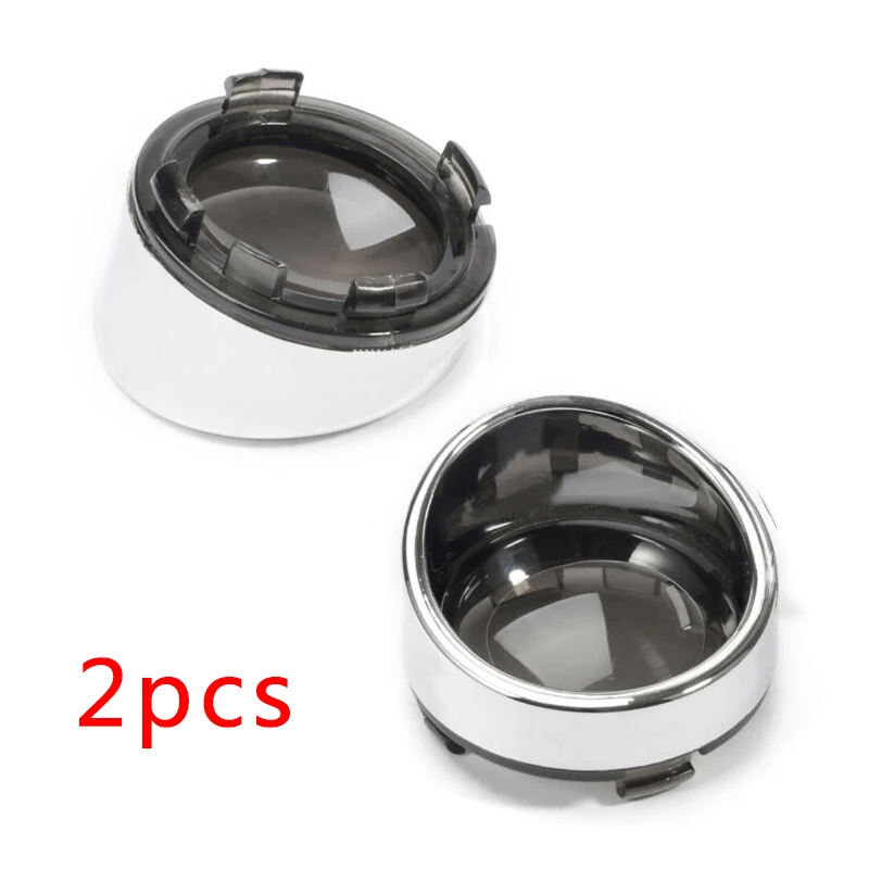 

2pc Light Lens Cover 2pcs 2x 2* Turn Signal Light Smoke Lens Cover Cap Bezels