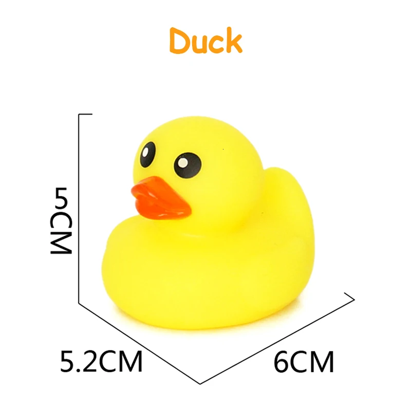 big duck 1 шт. детские игрушки для ванной мягкие резиновые утки сжимаемые звук поплавок животные ванная комната игрушки для плавания для детей мальчиков и девочек - Цвет: big duck