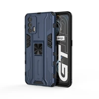 magnetic kickstand tpu bumper armor shockproof case for oppo realme gt lens protection hard pc protective back cover fundas