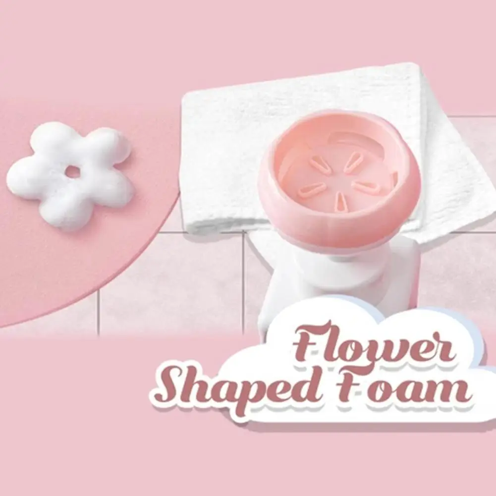 

250ml Cute Petal Mousse Foam Hand Soap press bottle children's student shape Foam type portable household baby petal Cleani C1T1