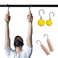 1pair pull up training climbing bar hand grips 7297mm power ball with hook for lifting workout arm strengthen exercises trainer