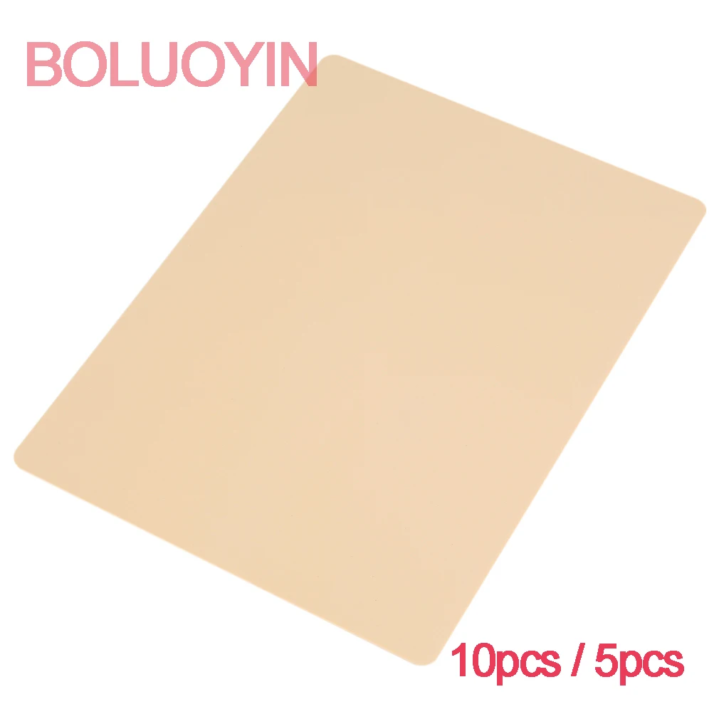 

5/10pcs 20 X 15cm 3D Rubber Permanent Makeup Tattoo Eyebrow Lips Blank Tattoo Practice Skin Sheet for Needle Machine Supply Kit