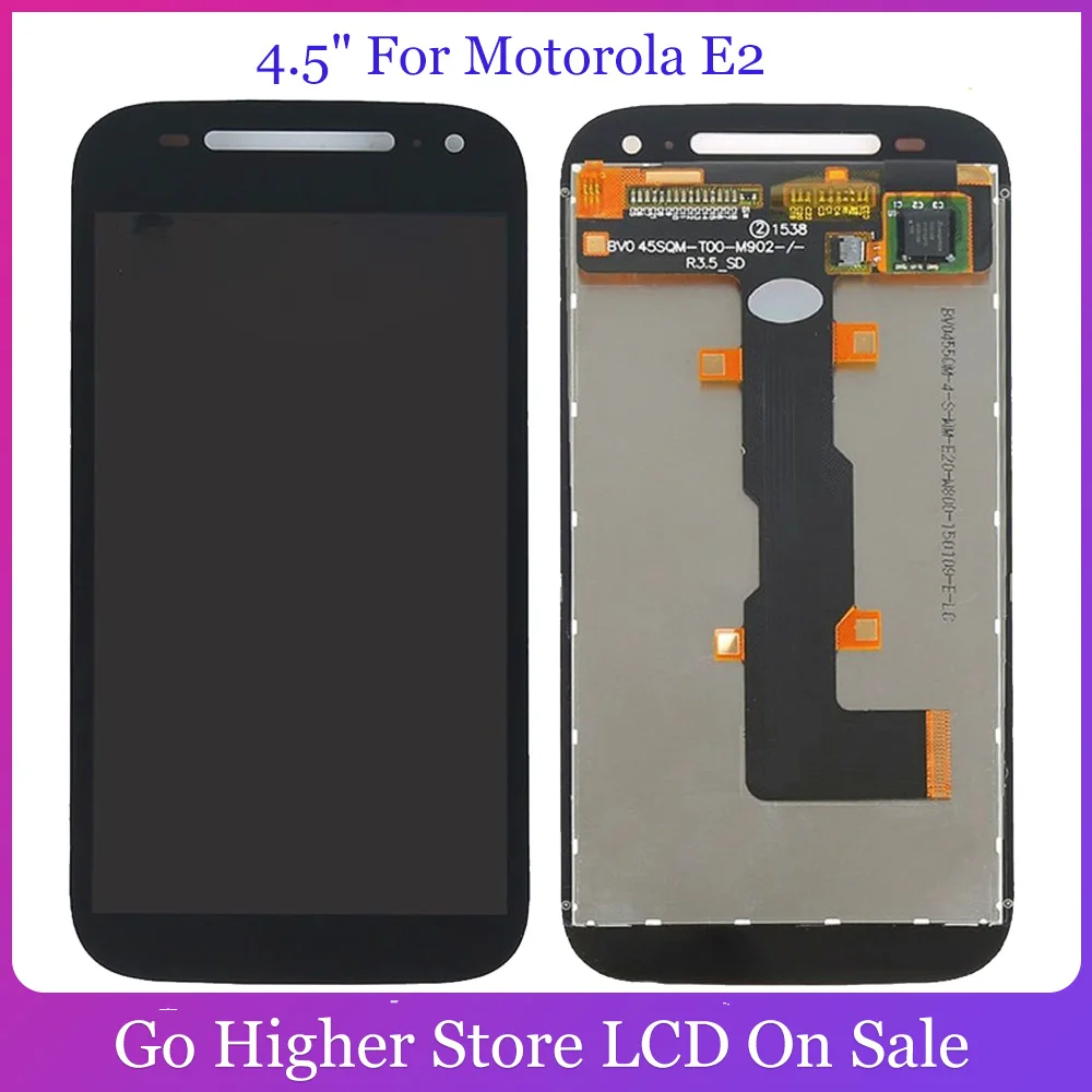 ЖК-дисплей 4 5 дюйма для Motorola E2 дигитайзер сенсорного экрана в сборе Moto 2nd XT1505 XT1524