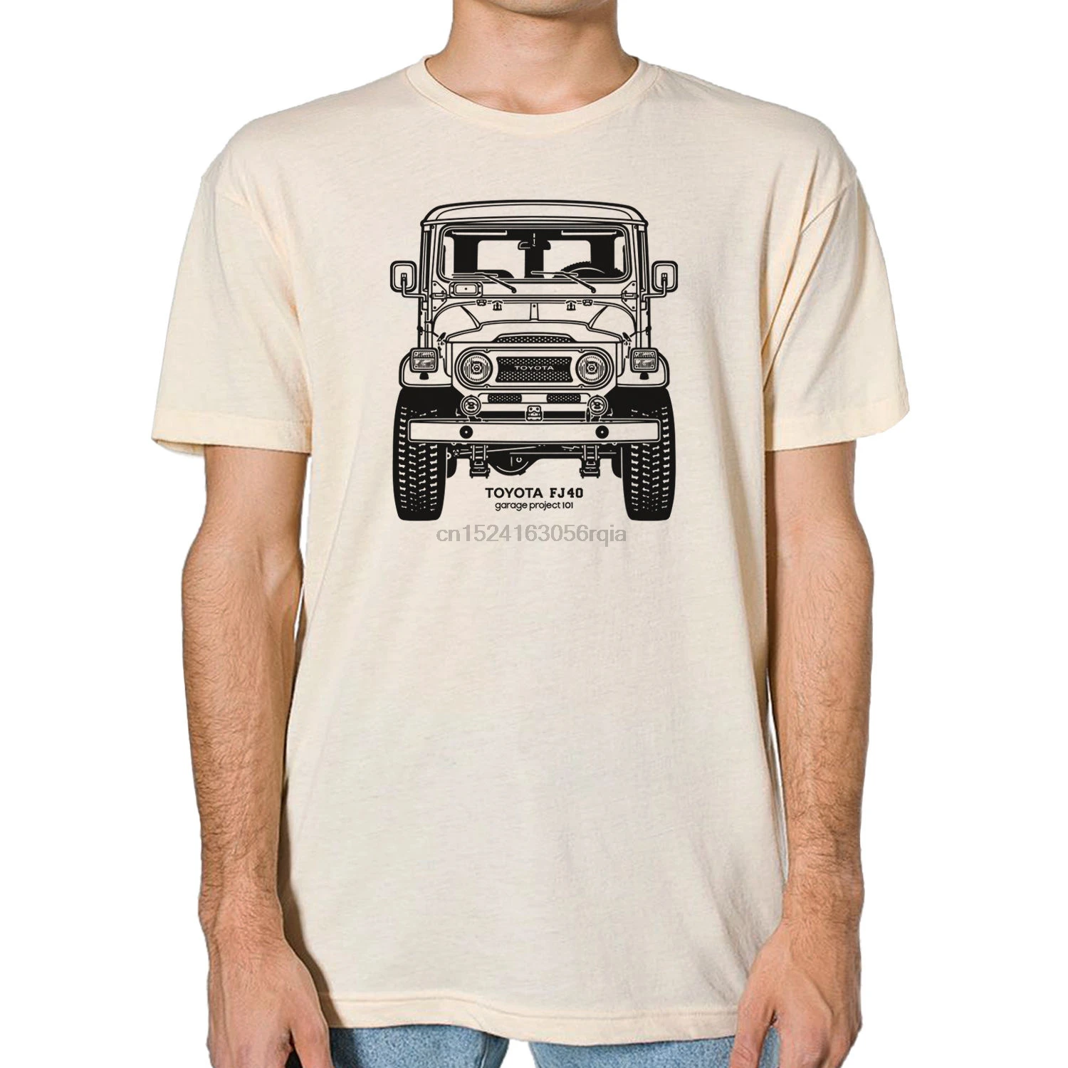 Toyota FJ40 Land Cruiser передняя Мужская футболка |