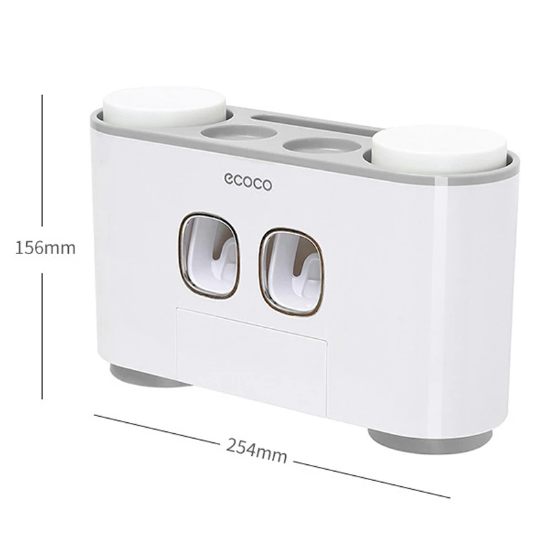 Toothbrush Holder Automatic Toothpaste Dispenser Wall Mount Rack Storage For Bathroom Home Bath Accessories | Дом и сад