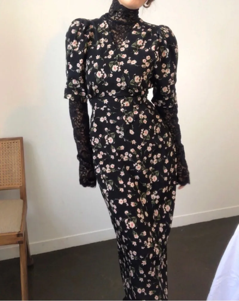 Шикарное Ретро женское летнее платье 2020 Повседневное с цветочным принтом